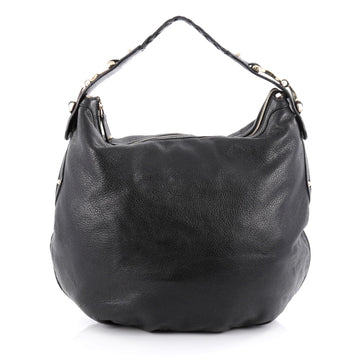 Gucci Pelham Hobo Leather Medium Black 2090801
