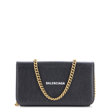 Balenciaga Everyday Continental Wallet on Chain Leather