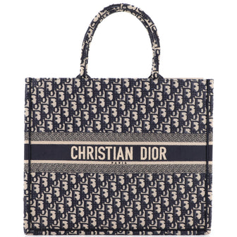 Christian Dior Book Tote Oblique Canvas Large