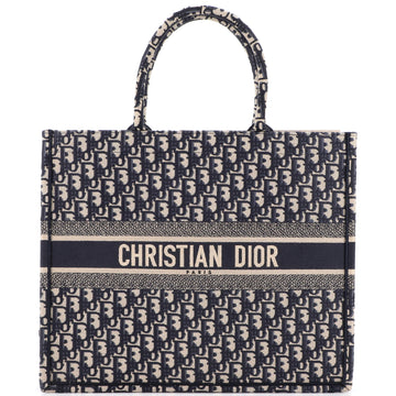 Christian Dior Book Tote Oblique Canvas Large