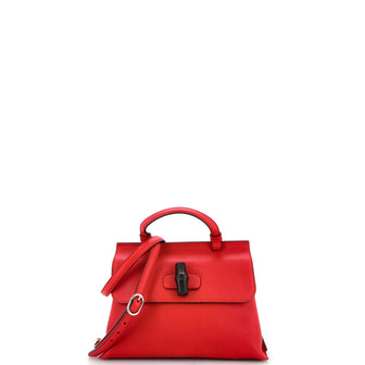 Gucci Bamboo Daily Top Handle Bag Leather Small