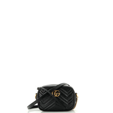 Gucci GG Marmont Shoulder Bag Matelasse Leather Mini