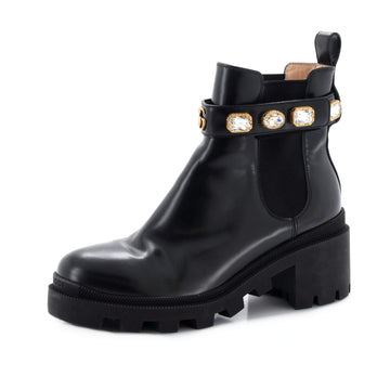 Gucci Women's Trip Boots Embellished Leather