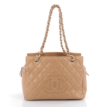 Chanel Petite Timeless Tote Quilted Caviar Brown 2091902