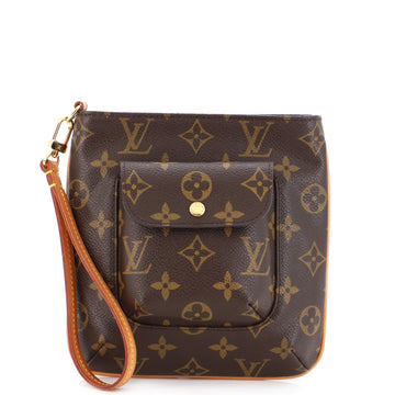 Louis Vuitton Partition Wristlet Clutch Monogram Canvas