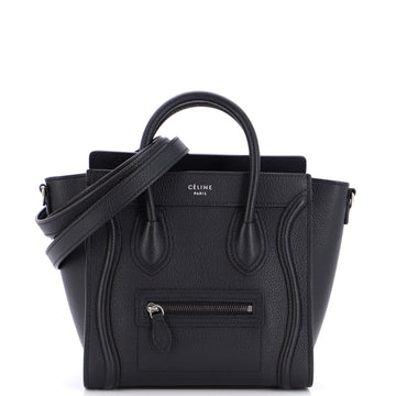 Celine Luggage Bag Grainy Leather Nano