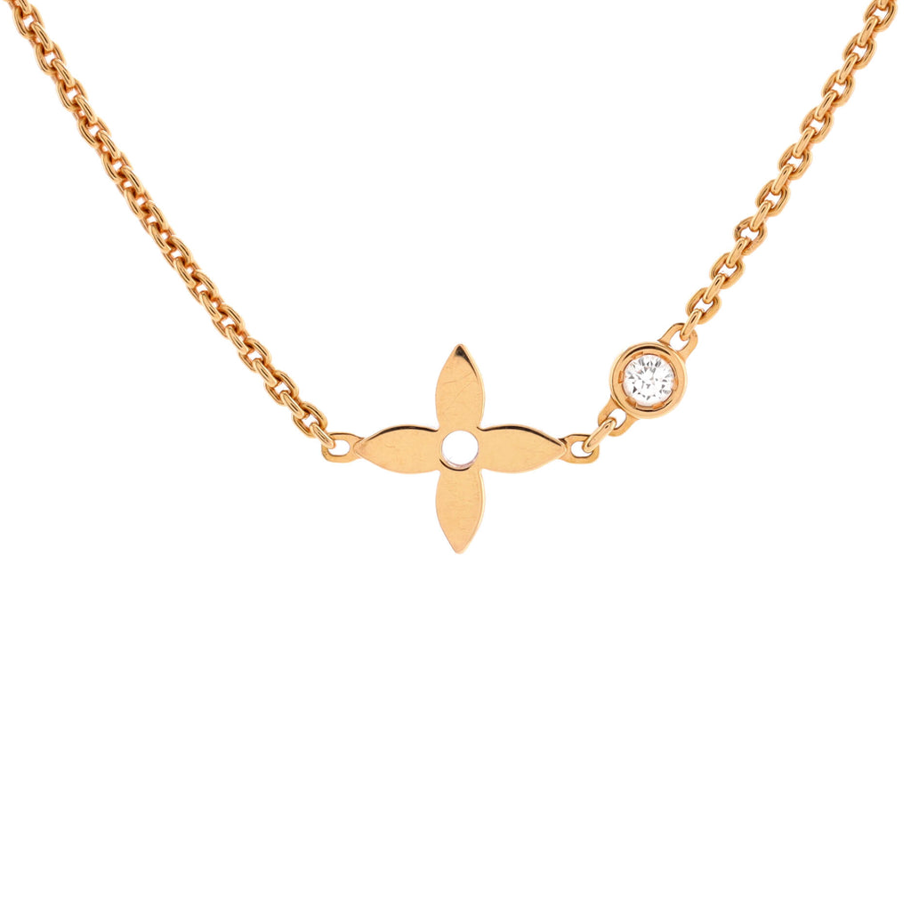Louis Vuitton Idylle 18k Rose Gold Diamond Necklace
