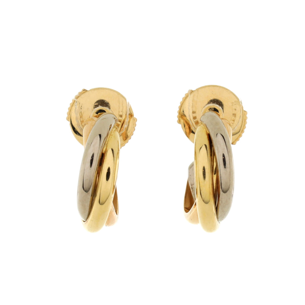 Cartier CRB8031900 - Trinity earrings - White gold, yellow gold, pink gold,  diamonds - Cartier