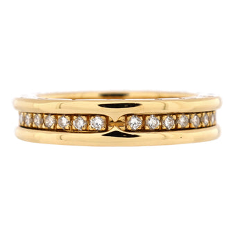 Bvlgari B.Zero1 One Band Ring 18K Yellow Gold and Diamonds