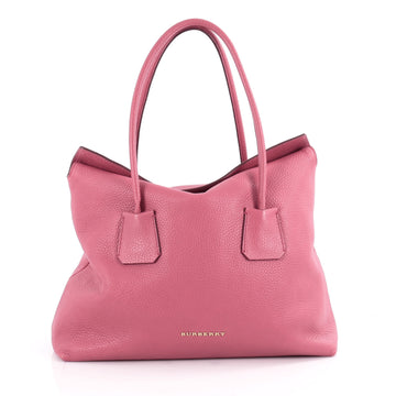 Burberry Baynard Tote Grainy Leather Pink 2093101