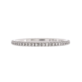 Cartier Etincelle de Cartier Eternity Wedding Band Ring 18K White Gold Diamonds 1.5mm