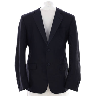 Gucci Men's Button Up Blazer Wool and Silk