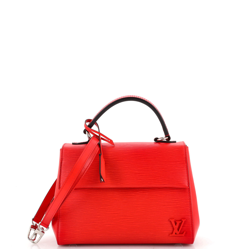Louis Vuitton Coquelicot EPI Leather Cluny Bb Bag