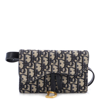 Christian Dior Saddle Rectangular Belt Bag Oblique Canvas