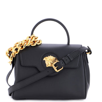 Versace La Medusa Top Handle Bag Leather Medium