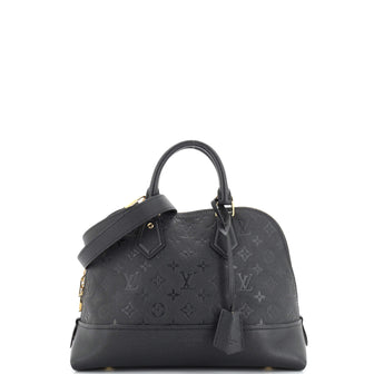 Louis Vuitton Neo Alma Handbag Monogram Empreinte Leather PM Black