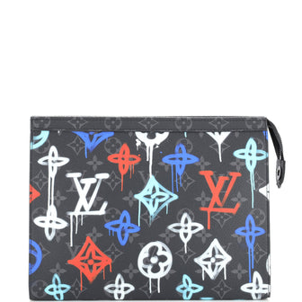 Louis Vuitton Pochette Voyage Graffiti Monogram Eclipse Canvas MM
