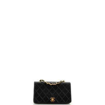 Chanel Vintage Full Flap Bag Quilted Lambskin Mini