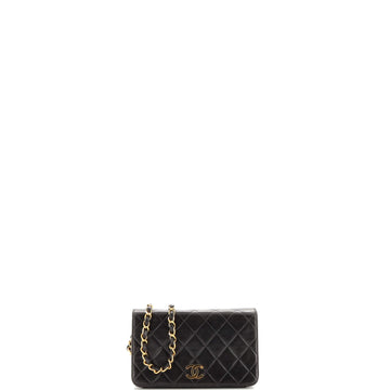 Chanel Vintage Full Flap Bag Quilted Lambskin Mini