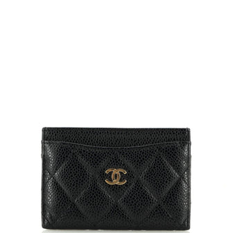 Chanel Classic Card Holder Quilted Caviar
