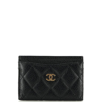 Chanel Classic Card Holder Quilted Caviar