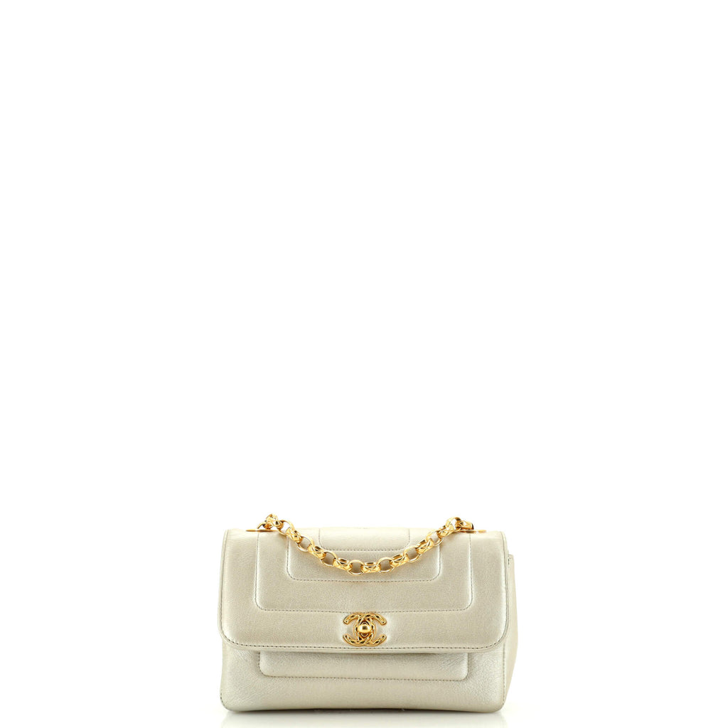 Vintage Metallic Gold Flap Shoulder Bag, Chanel (Lot 1164