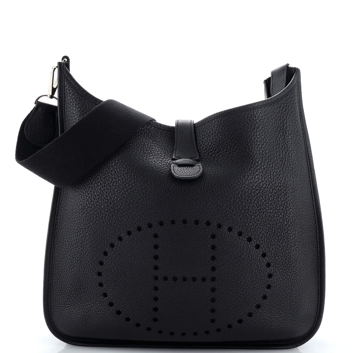 Hermes Evelyne Bag Gen II Clemence PM Black 20949844