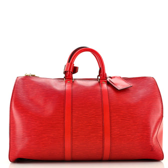 Louis Vuitton Keepall Epi 50 Red