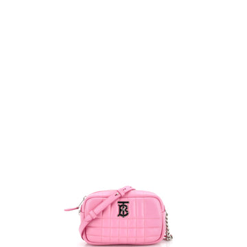 Burberry Lola Camera Bag Quilted Leather Mini