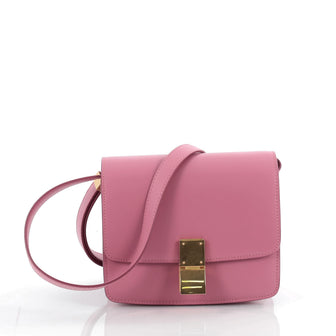 Celine Box Bag Smooth Leather Small Pink 2096201