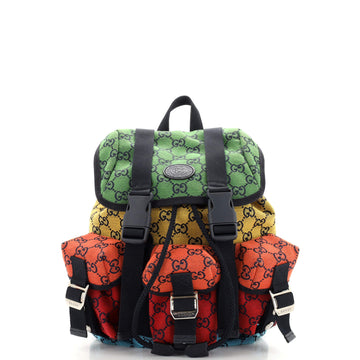 Gucci Three Pocket Backpack Multicolor GG Canvas Medium