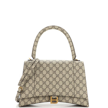 Gucci x Balenciaga The Hacker Project Hourglass Top Handle Bag GG Coated Canvas Medium