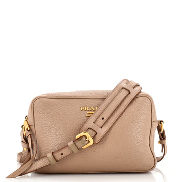Prada Zip Crossbody Bag Vitello Daino Small