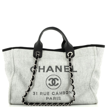 Chanel Deauville Tote Raffia Medium