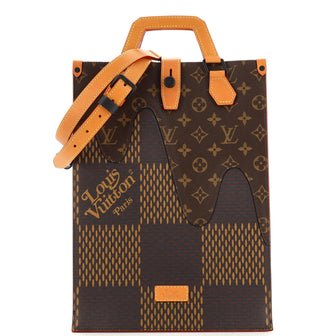 Louis Vuitton Nigo Tote Limited Edition Giant Damier and Monogram Canvas Mini