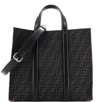 Fendi Shopper Tote Zucca Canvas Large