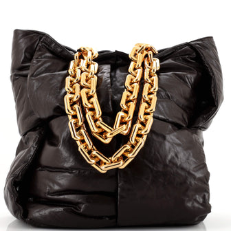 Bottega Veneta Puffy Chain Tote Padded Maxi Intrecciato Leather
