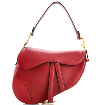 Christian Dior Saddle Handbag Leather Medium