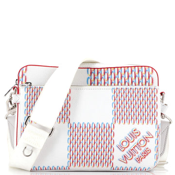Louis Vuitton Trio Messenger Bag Limited Edition Damier Spray Leather