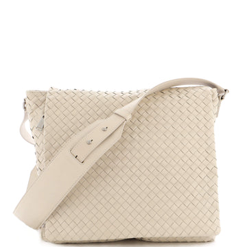 Bottega Veneta Square Flap Messenger Bag Intrecciato Nappa Medium