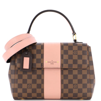 Louis Vuitton Bond Street Handbag Damier with Leather MM