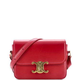 Celine Triomphe Shoulder Bag Smooth Calfskin Teen