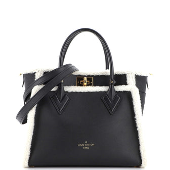 Louis Vuitton On My Side Tote Leather with Shearling MM