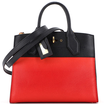 Louis Vuitton City Steamer Handbag Leather PM