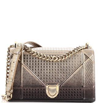Christian Dior Diorama Flap Bag Ombre Cannage Embossed Calfskin Medium