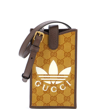 Gucci x adidas Phone Crossbody Bag GG Coated Canvas