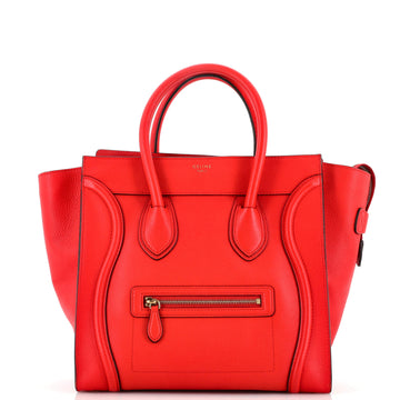 Celine Luggage Bag Grainy Leather Mini