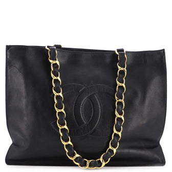 Chanel Vintage CC Chain Tote Lambskin XL