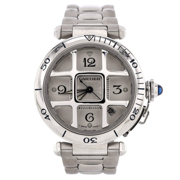Cartier Pasha de Cartier Grid Automatic Watch Stainless Steel 38