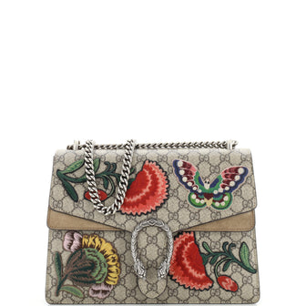 Gucci Dionysus Bag Embroidered GG Coated Canvas Medium